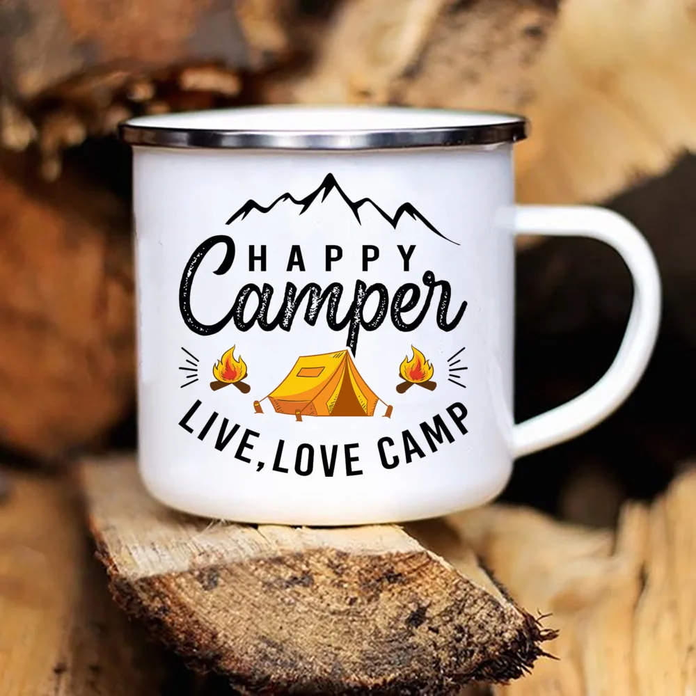 Adventure Camping Enamel Mug
