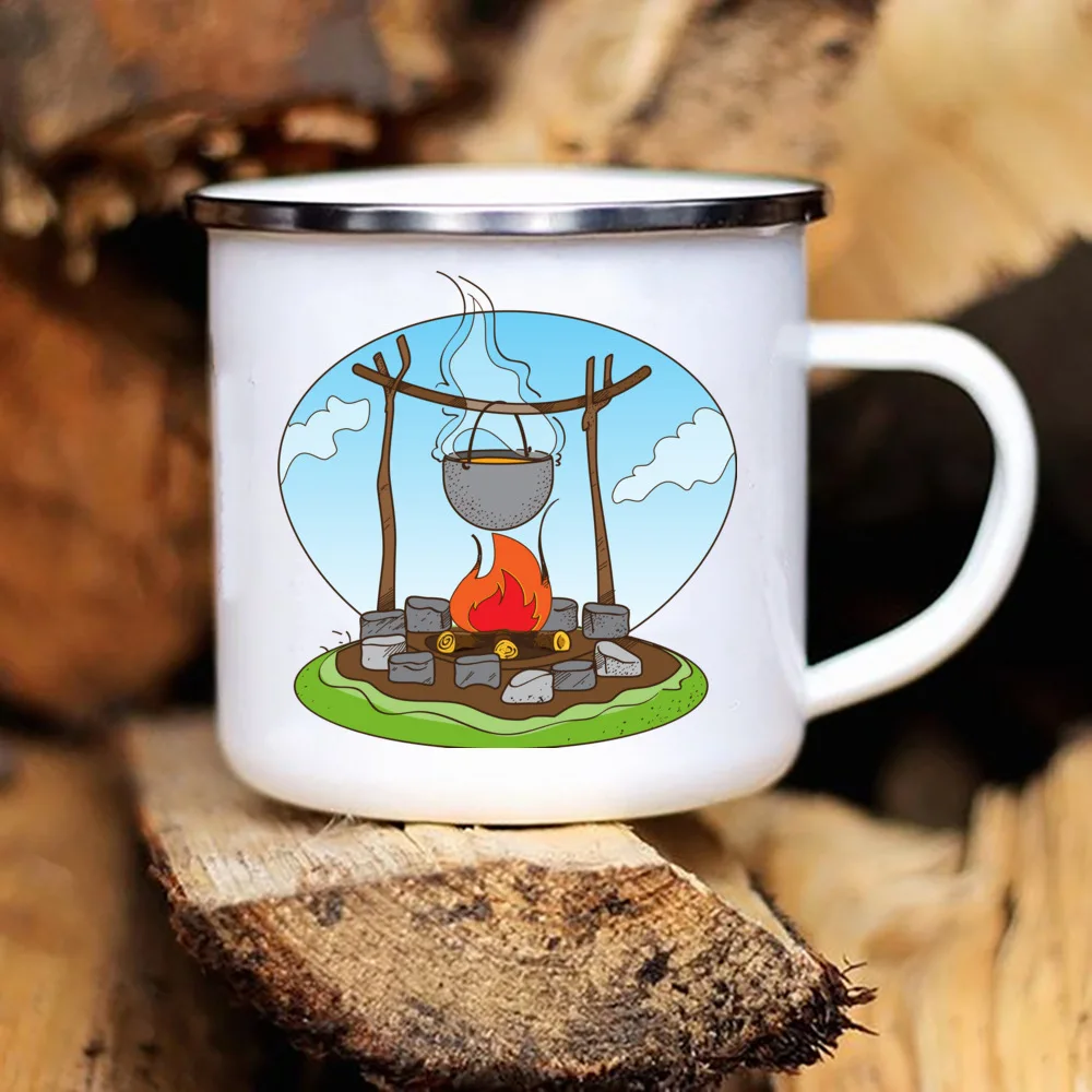 Adventure Camping Enamel Mug
