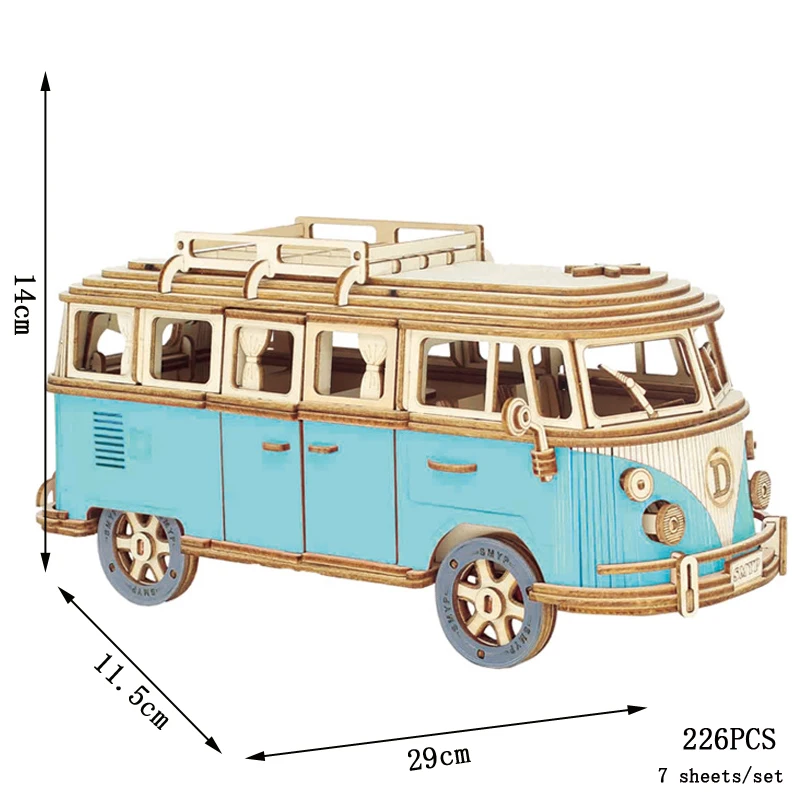 3D Campervan Wooden Puzzle