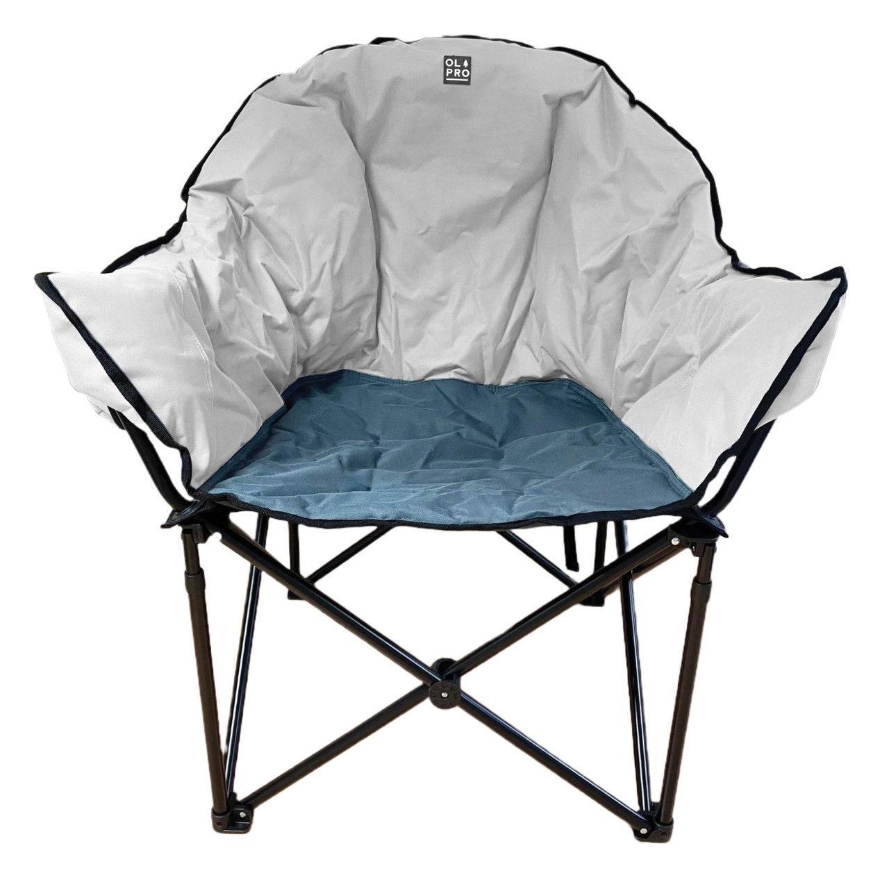 OLPRO Olympus XL Camping Chair Grey Padded Folding Heavy Duty 130kg - Image 4