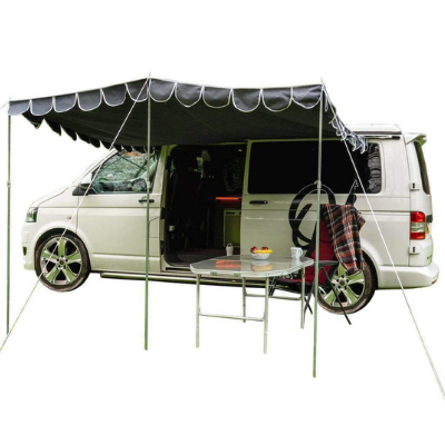 Retro Campervan Shade Canopy - Charcoal