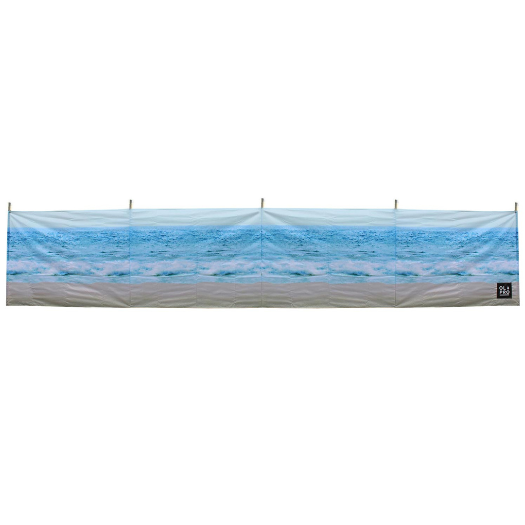 Beach 5 Pole Windbreak (Wooden Poles)