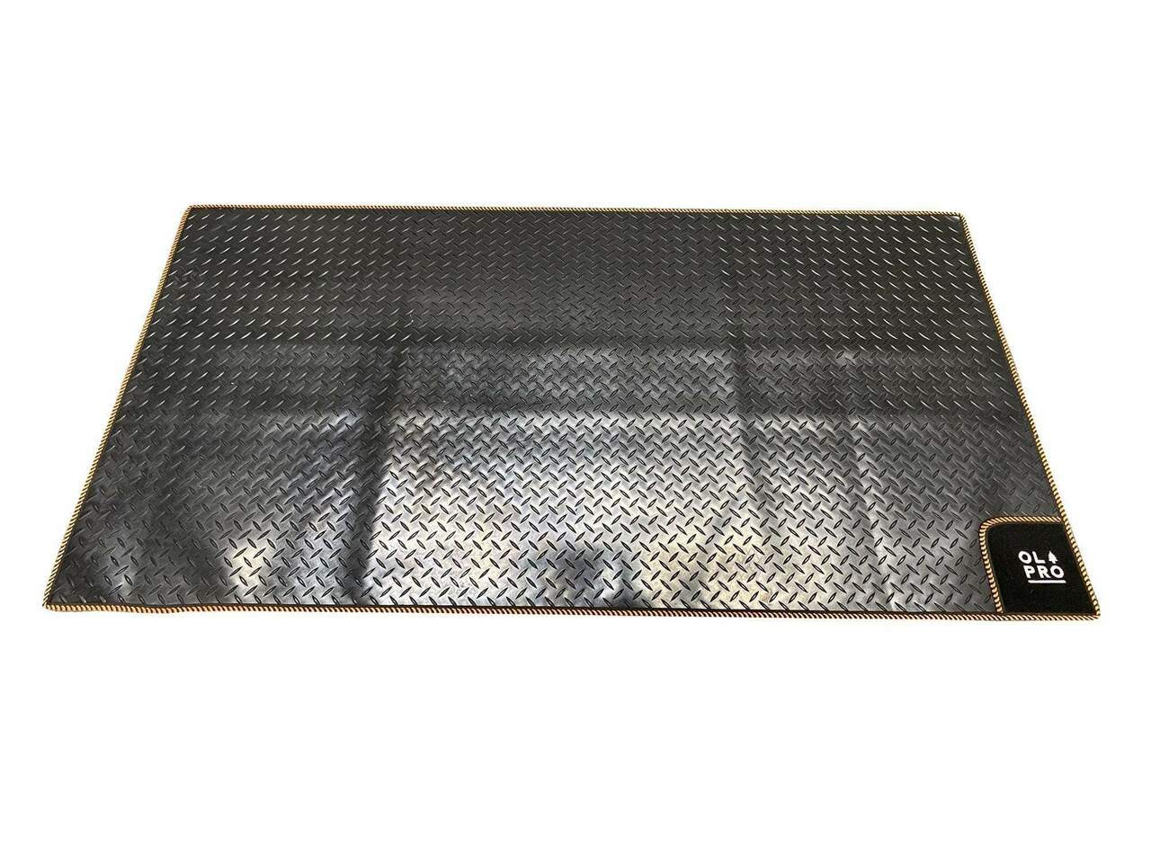 Olpro Black/Orange Awning Tunnel Mat 1500Mm X 800Mm Rubber With Edge Trim