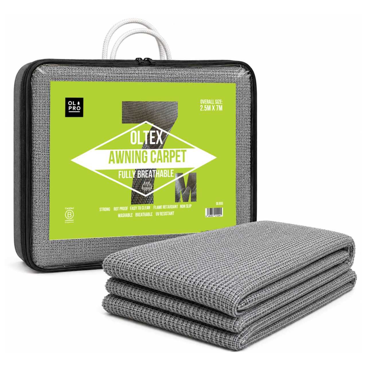 Oltex Breathable Awning Groundsheet 2.5m X 7m - Blue