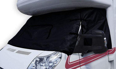 External Thermal Sun, UV & Ice Motorhome Windscreen Blind Cover