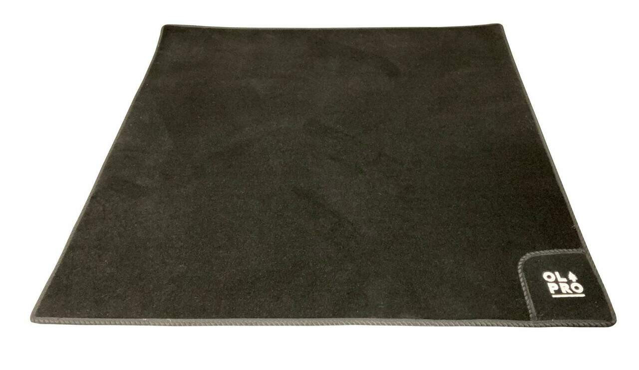 Black Rear Campervan Living Area Carpet - 1000mm x 1000mm