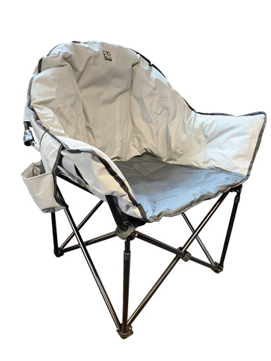 OLPRO Olympus XL Camping Chair Grey Padded Folding Heavy Duty 130kg - Image 2