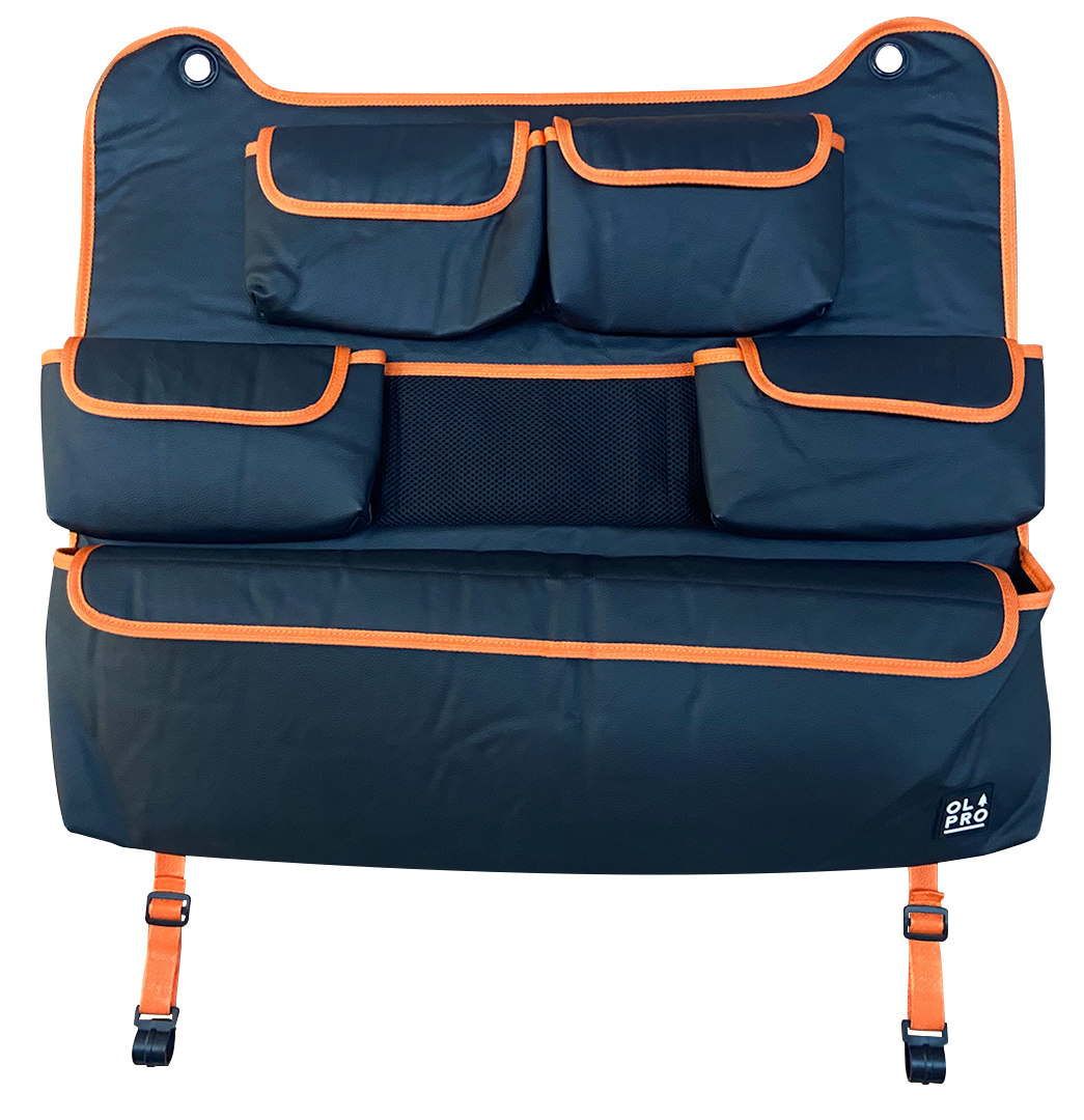OLPRO Rear Double Seat Storage Organiser - Orange