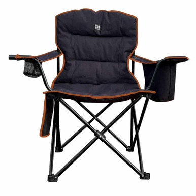 Henwick Padded Folding Camp Chair Orange & Black
