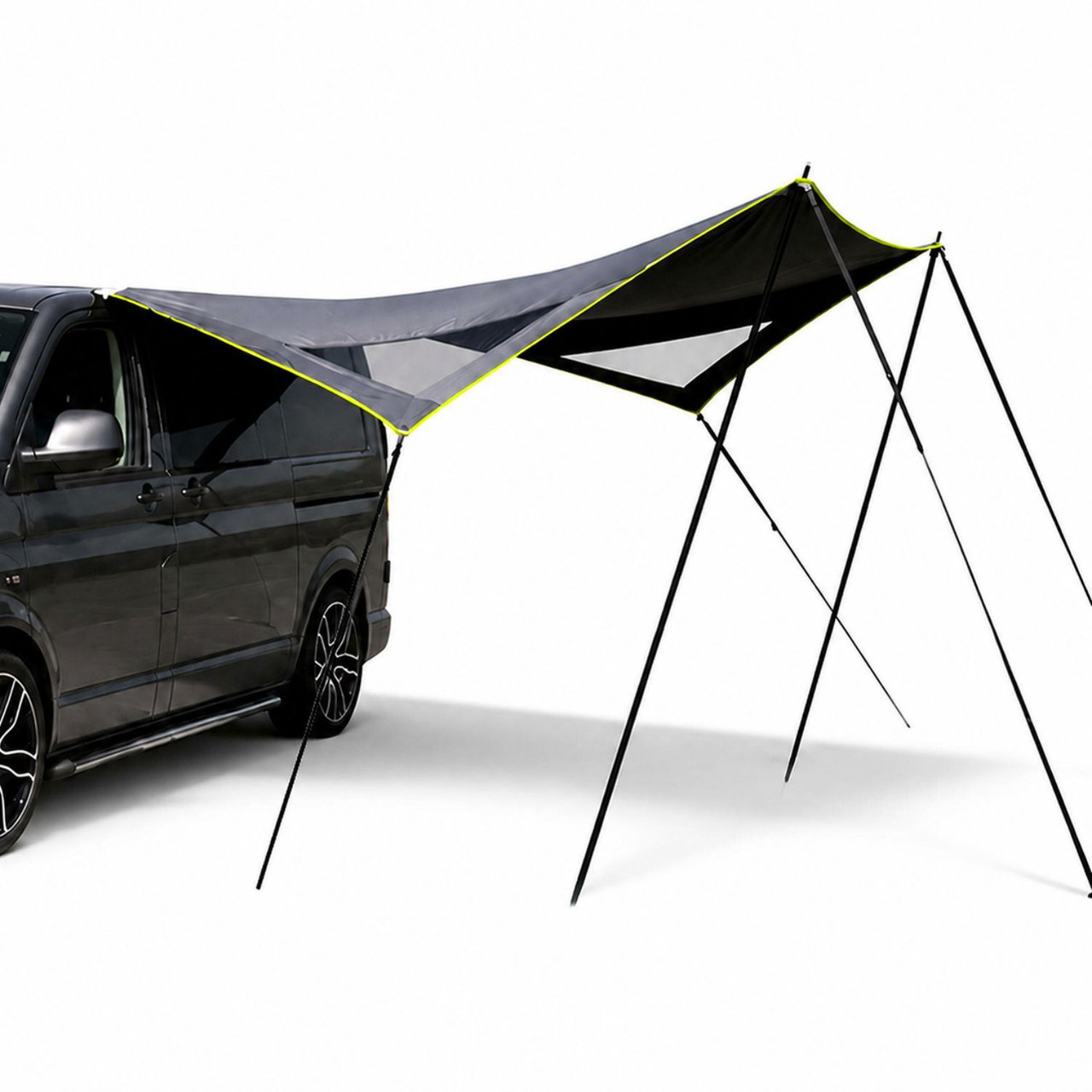 Olpro Charcoal & Lime Modern Shade Campervan Canopy - Lime