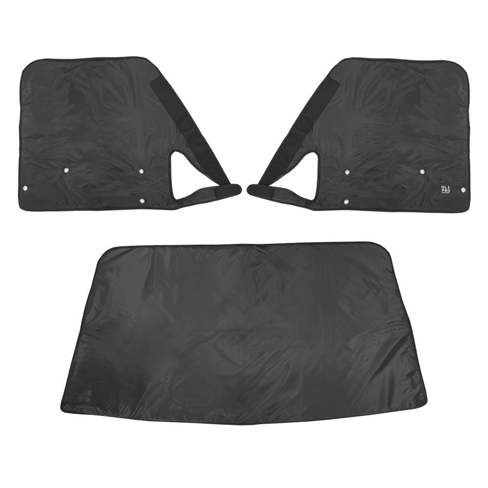 Olpro Black/Silver/Light Motorhome External Thermal Windscreen Cover (Ducato, Boxer And Relay Vans)