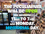 We're open normal hours on Monday, Memorial Day