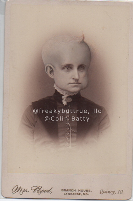 Original Cabinet Card - CC055 Baby Head Lady