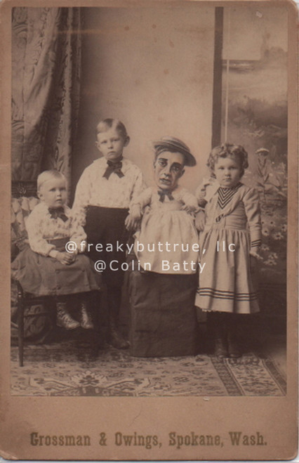 Original Cabinet Card - CC180 Baby Buster Keaton and Kids