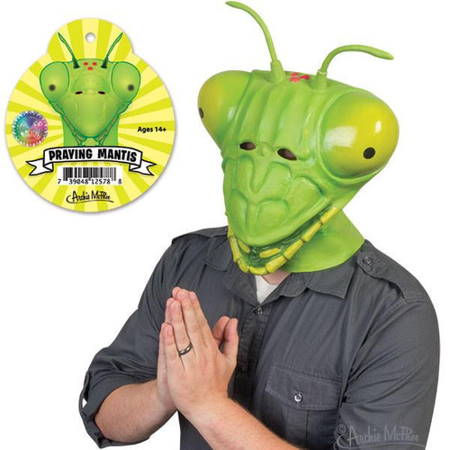 Realistic praying mantis head
Giant shiny eyes
You supply the praying arms
Probably our best mask for silent lurking