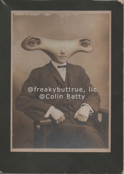 Wide Eyed Man Print by Colin Batty