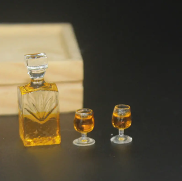 Miniature Brandy Set - Bottle & 2 snifters