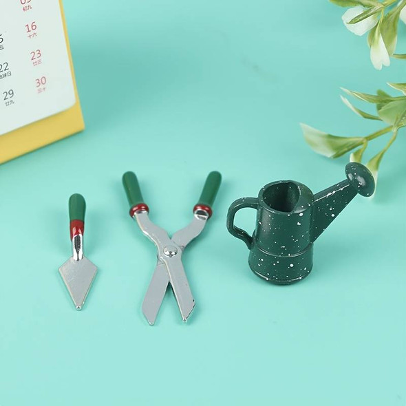 Miniature Hand Gardening tools (each, Drawer 25) Watering Can, spade, shears