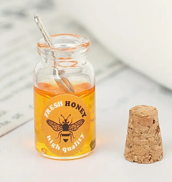 Miniature Honey Jar and Spoon (Drawer 45)