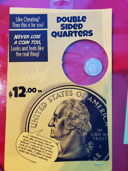 Quarter HEADS - Double-Sided Coins