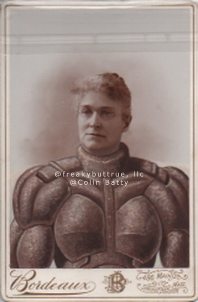 Original Cabinet Card - CC068 Armored Woman #2