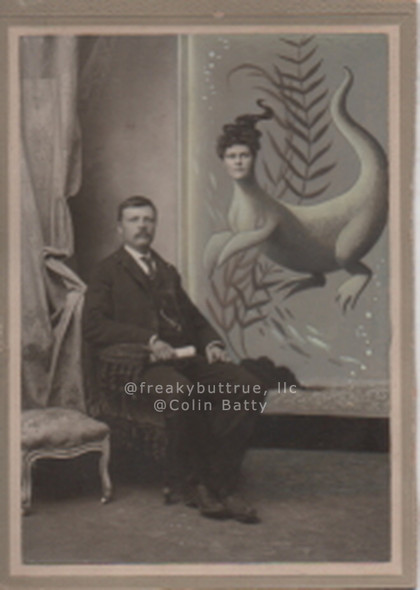 Original Cabinet Card - CC105 Aquarium Wife