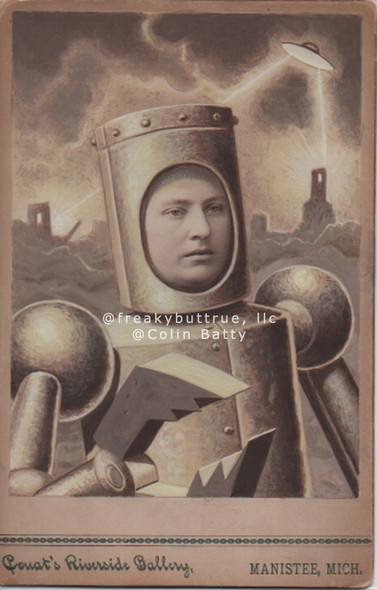 Original Cabinet Card - CC191 Armored Robot Woman
