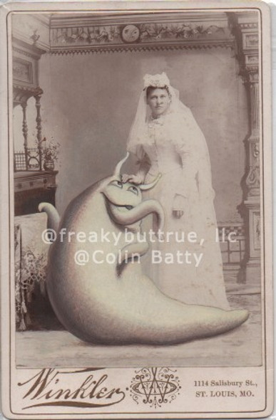 Original Cabinet Card - CC001 Slug Bride