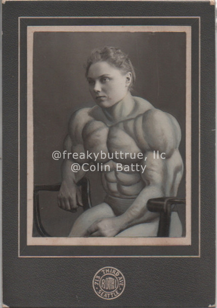 Muscle Woman Print by Colin Batty