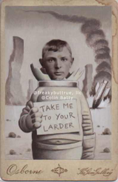 Take Me to Your Larder Print by Colin Batty