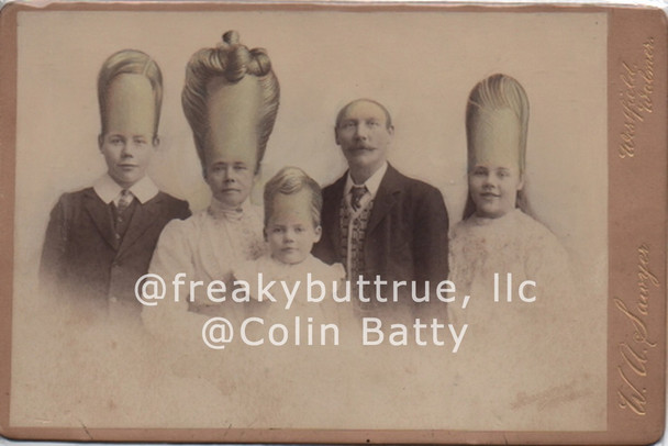 Tall Head Family Print by Colin Batty