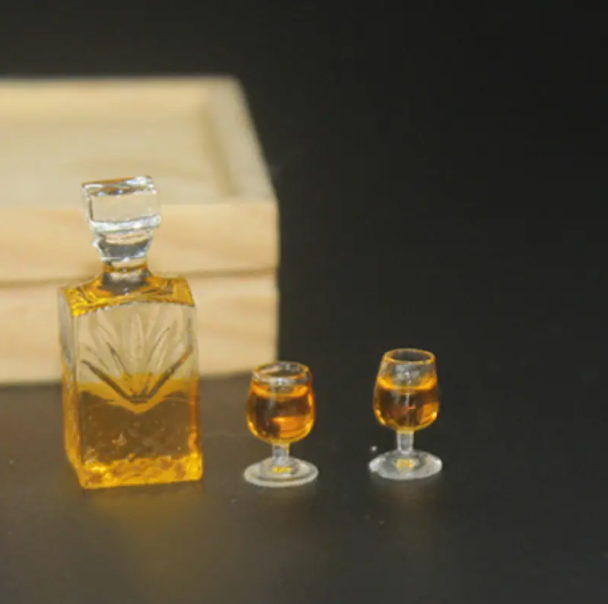 Miniature Brandy Set - Bottle & 2 snifters