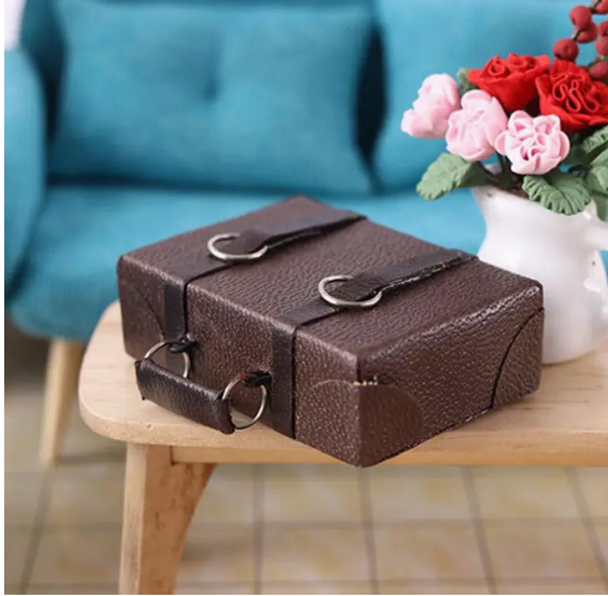 Miniature Leather Suitcase