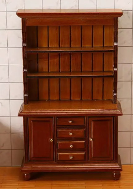 Miniature Wooden Cabinet Sideboard Brown