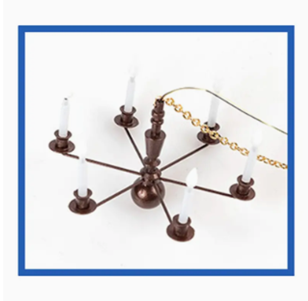Miniature Electrical Candle Chandelier (any color)