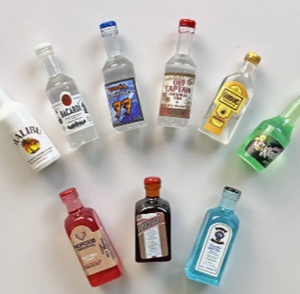 Miniature Resin Liquor Bottle (variety)