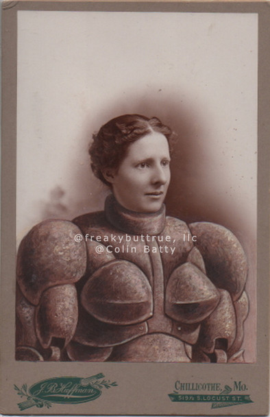 Original Cabinet Card - CC067 Armored Woman #1