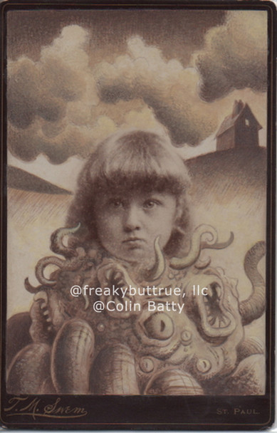 Original Cabinet Card - CC138 Cthulhu with Little Girl Head