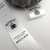 Custom printed labels with a logo and care instructions and care symbols