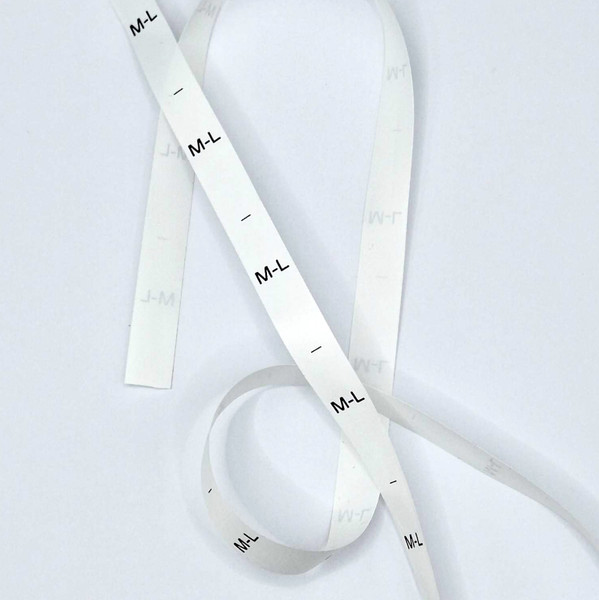 White Matt Soft Satin Custom Size Pip Tags