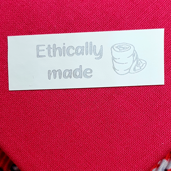 Ethically made - Iron on sassy label