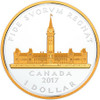 2017 $1 FINE SILVER COIN – RENEWED SILVER DOLLAR: COMMEMORATIVE ROYAL VISIT PARLIAMENT BUILDING