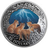 2018 $50 FINE SILVER COIN NATURE'S LIGHT SHOW: STORMY NIGHT