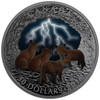 2018 $50 FINE SILVER COIN NATURE'S LIGHT SHOW: STORMY NIGHT