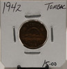 1942 CANADIAN FIVE-CENT - TOMBAC - UNGRADED - AS PICTURED