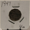 1947 CANADIAN FIVE-CENT - UNGRADED - AS PICTURED