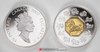 2002 $15 LUNAR SILVER & GOLD COIN - YEAR OF THE HORSE