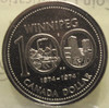 1974 CIRCULATION $1 COIN - NICKEL - CAMEO - PL-67