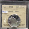 1961 CIRCULATION 50-CENT COIN - HEAVY CAMEO - PL-65