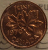 1970 CIRCULATION 1-CENT COIN - RED - MS-65